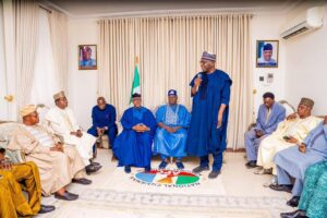 Gov AbdulRazaq Visits APC National Chairman Over Mother’s Demise