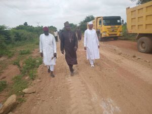 Kaiama LG Chairman Inspects Ongoing Grading of Kaiama-Venra Road