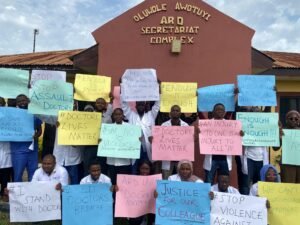 Resident Doctors of UITH Protest Over Alleged Assault on Colleague