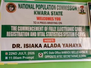 NPC begins full digital birth, death registration in Kwara